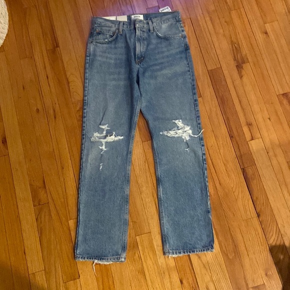 NWT AGOLDE Mia Mid Rise Jeans - Picture 1 of 3